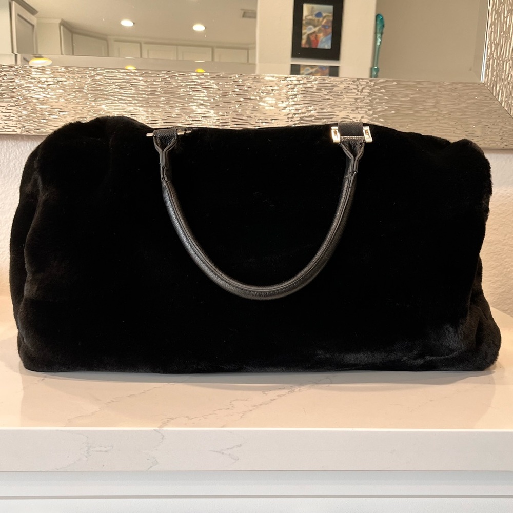 Z Gallerie Natasha weekender fur tote bag
